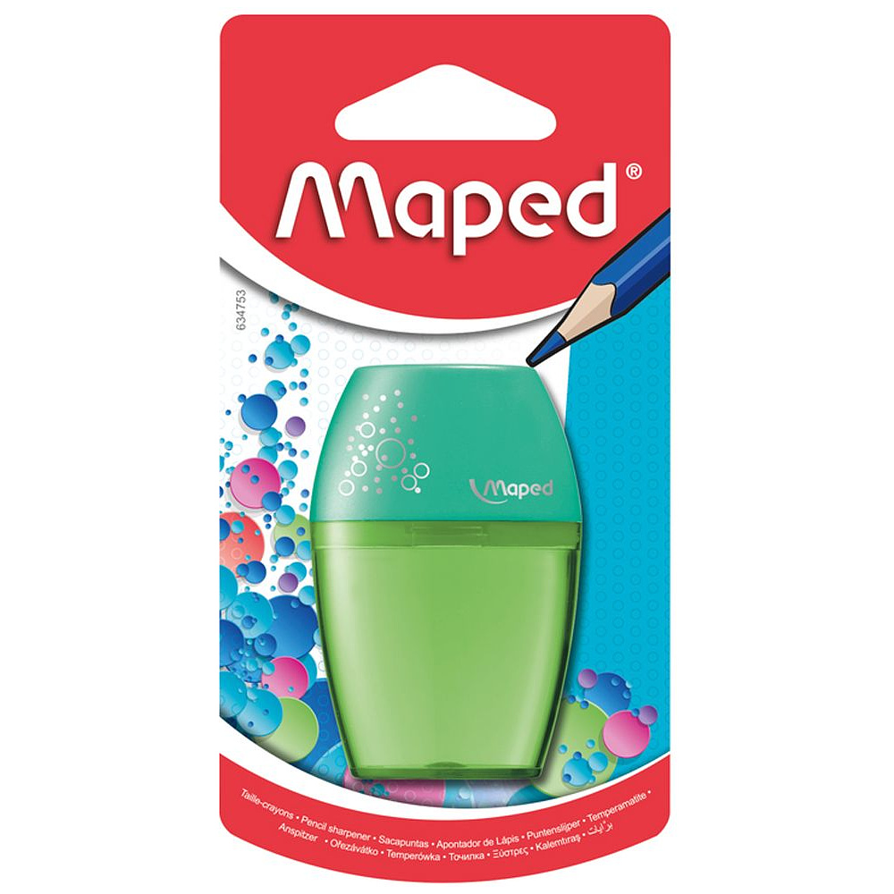 Точилка Maped "Shaker", 1 отверстие, с контейнером, блистер - 3