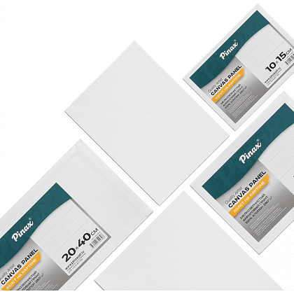 Холст на картоне "Pinax", 30х40 см, 100% хлопок, 280 г/м2, мелкое зерно - 3