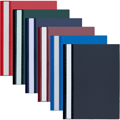 Папка-скоросшиватель "Panta Plast", А4, панорама, черный