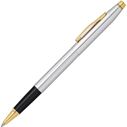 Ручка-роллер "Cross Classic Century Medalist", 0.7 мм, серебристый, золотистый, стерж. черный - 2