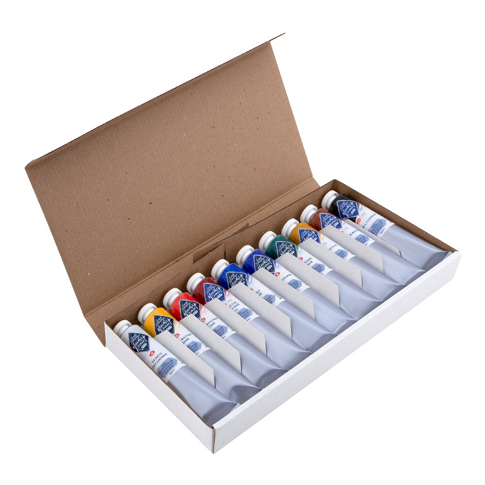 Краски темперные "Мастер Класс", набор 10 цветов, тубы - 4