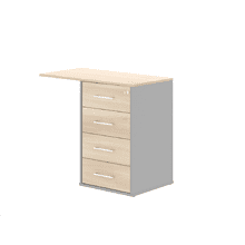 Коллекция Титан Тумба приставная ТН524Т/1_ЗМ+ТН520БК-22