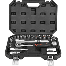 Набор инструмента 1/2" Deli RS EDQ43025, 25 шт.