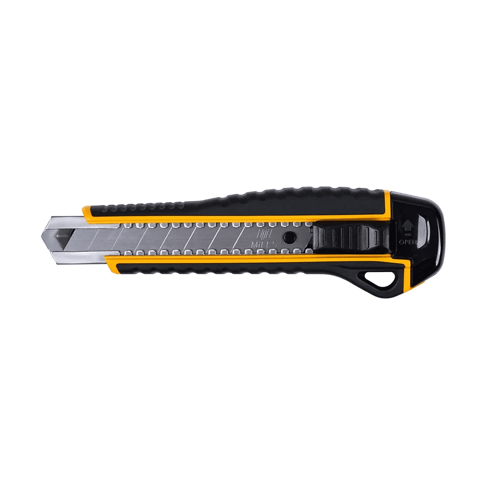 Нож строительный Miles "FA1806G/Y", 18 мм, усиленный - 3