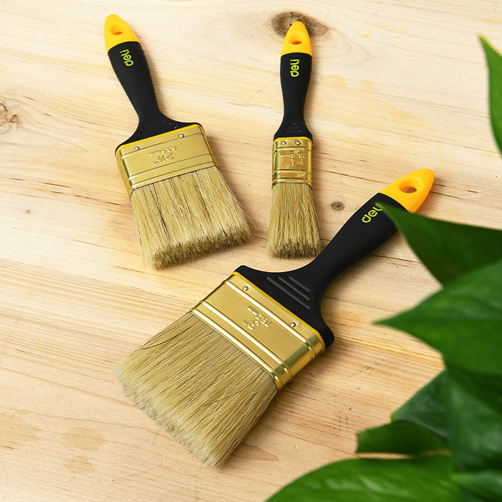 Кисть малярная Deli YS EDL509144, плоская, 2.5"- 63 мм, смешанная щетина - 4