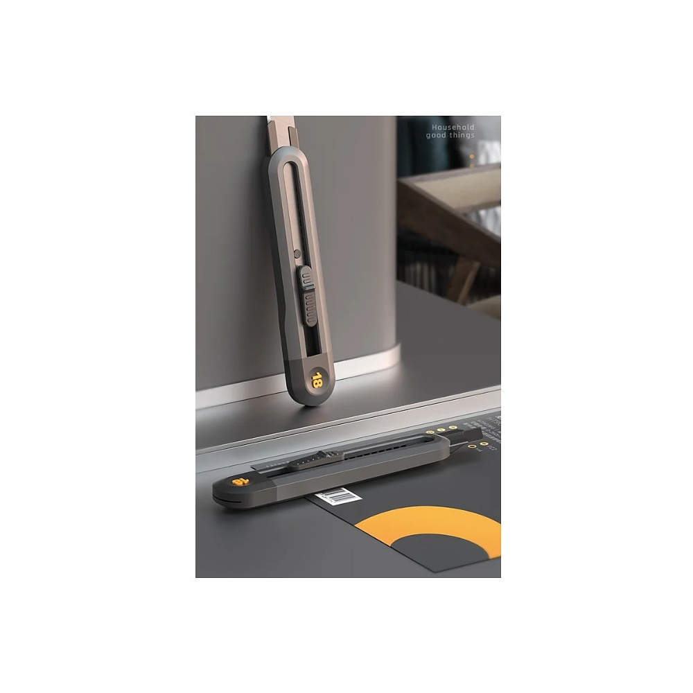 Нож универсальный "Deli Home", 18 мм, чёрный - 2