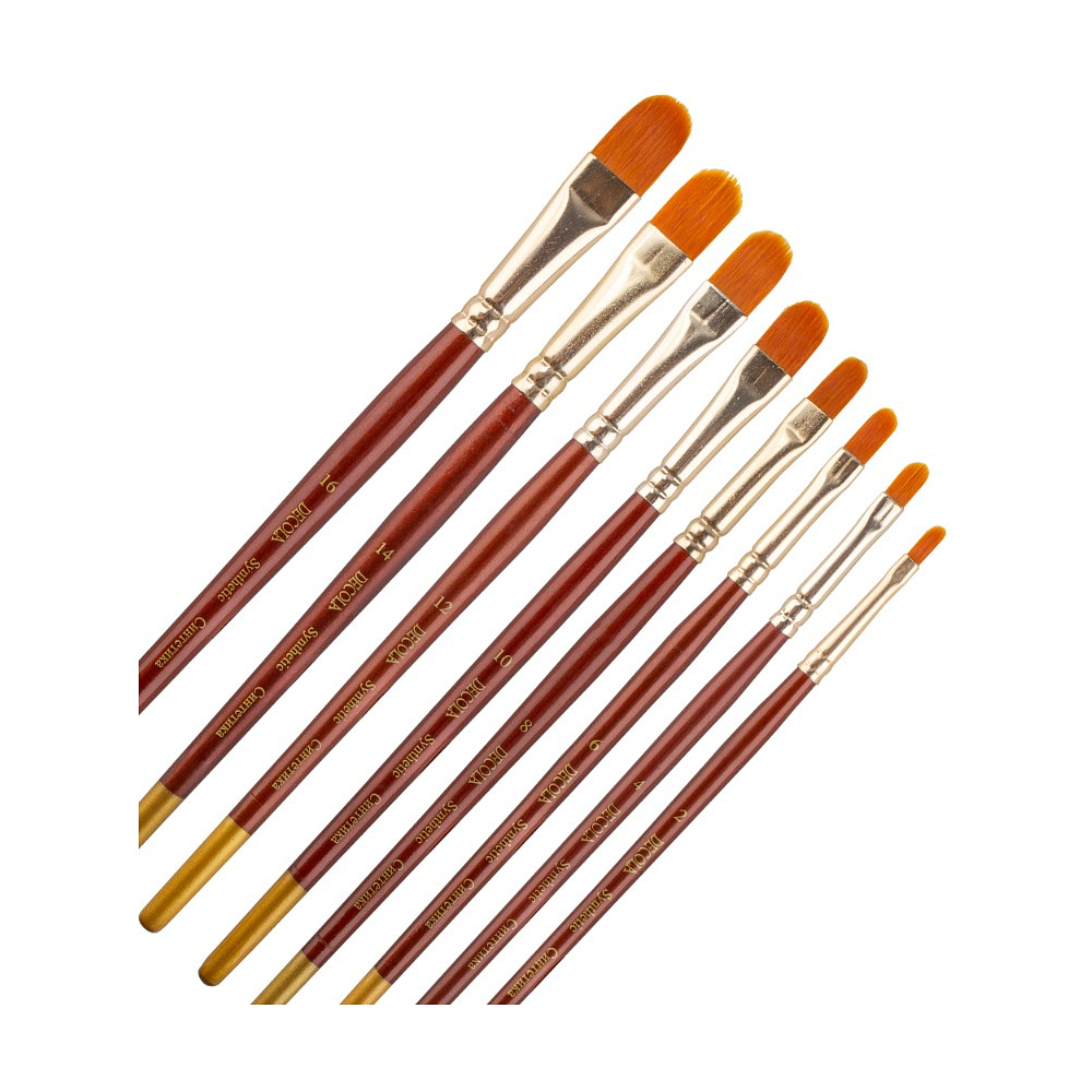 Кисть "Decola", синтетика, овальная, №14 - 4