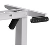 Стол с электроприводом WellDesk Basic 1300x675х18 белый/дуб канзас коричневый (9191460+9072451) - 3