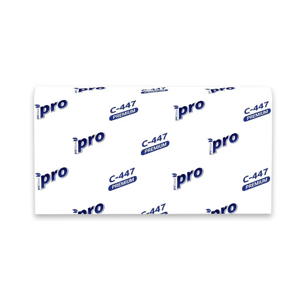 Полотенца бумажные  PROtissue W - сложение, 200 листов, 2 слоя, 100% целлюлоза