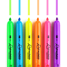 Маркер текстовый автоматический "Retractable", зеленый