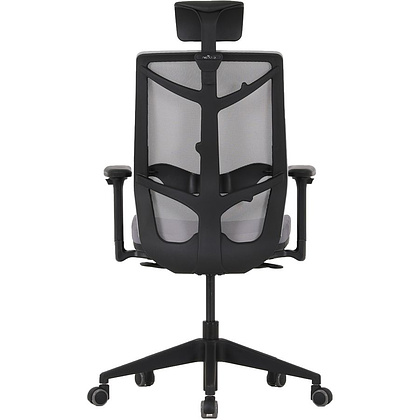 Кресло для руководителя "Nature II Slider", каркас черный, ткань, пластик, серый - 3