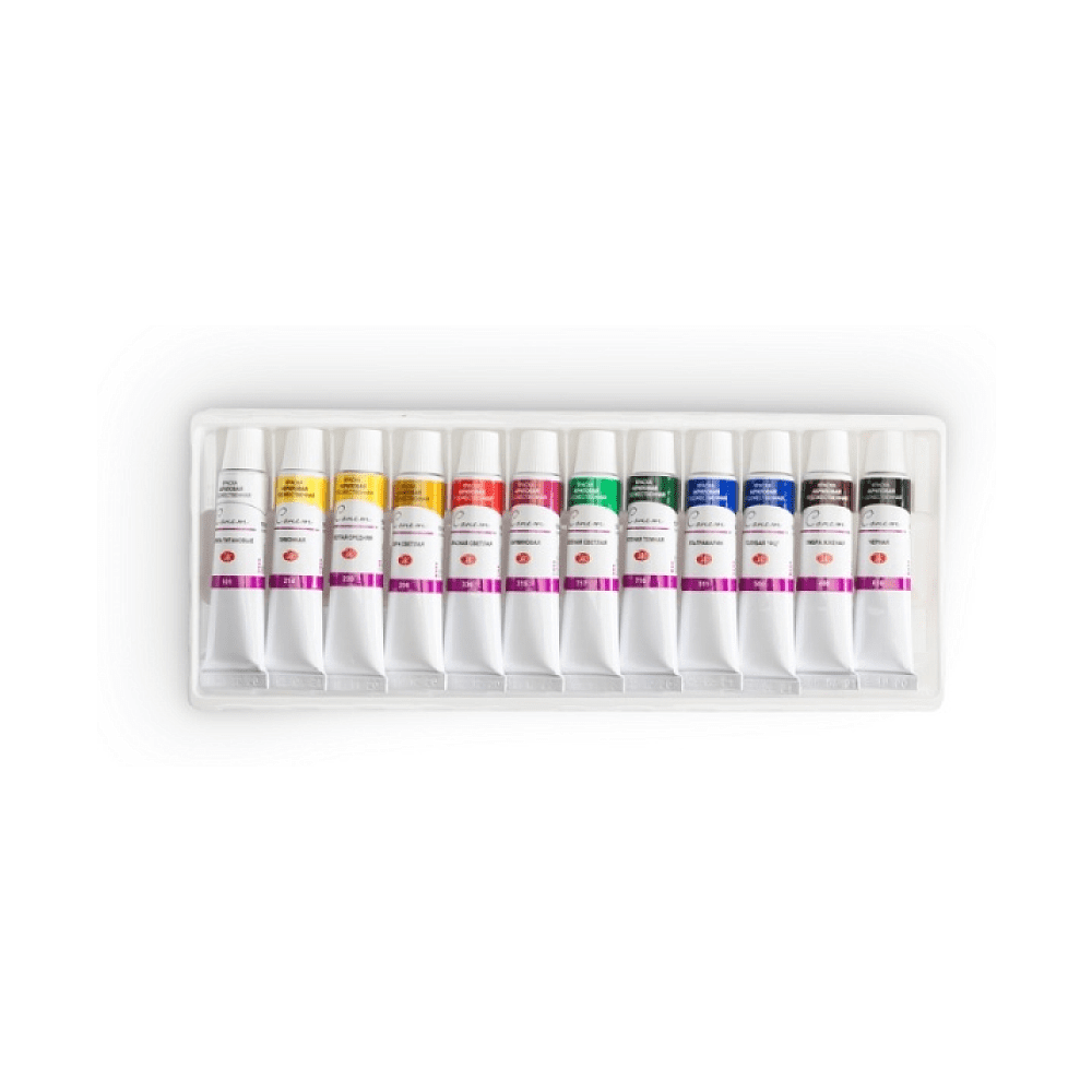 Краски акриловые "Сонет", 12 цветов, 10 мл. - 2