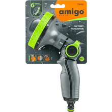 Пистолет-распылитель Amigo Grande 79401, 3/4", 6 функций