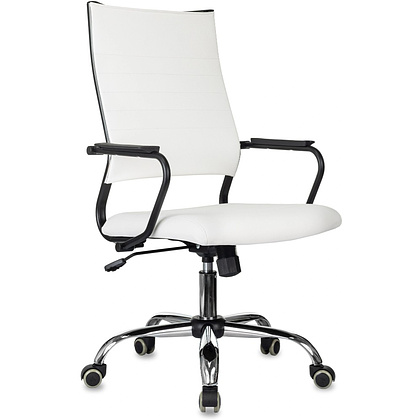 Кресло компьютерное Бюрократ CH BALANCE SL Line, экокожа, белый