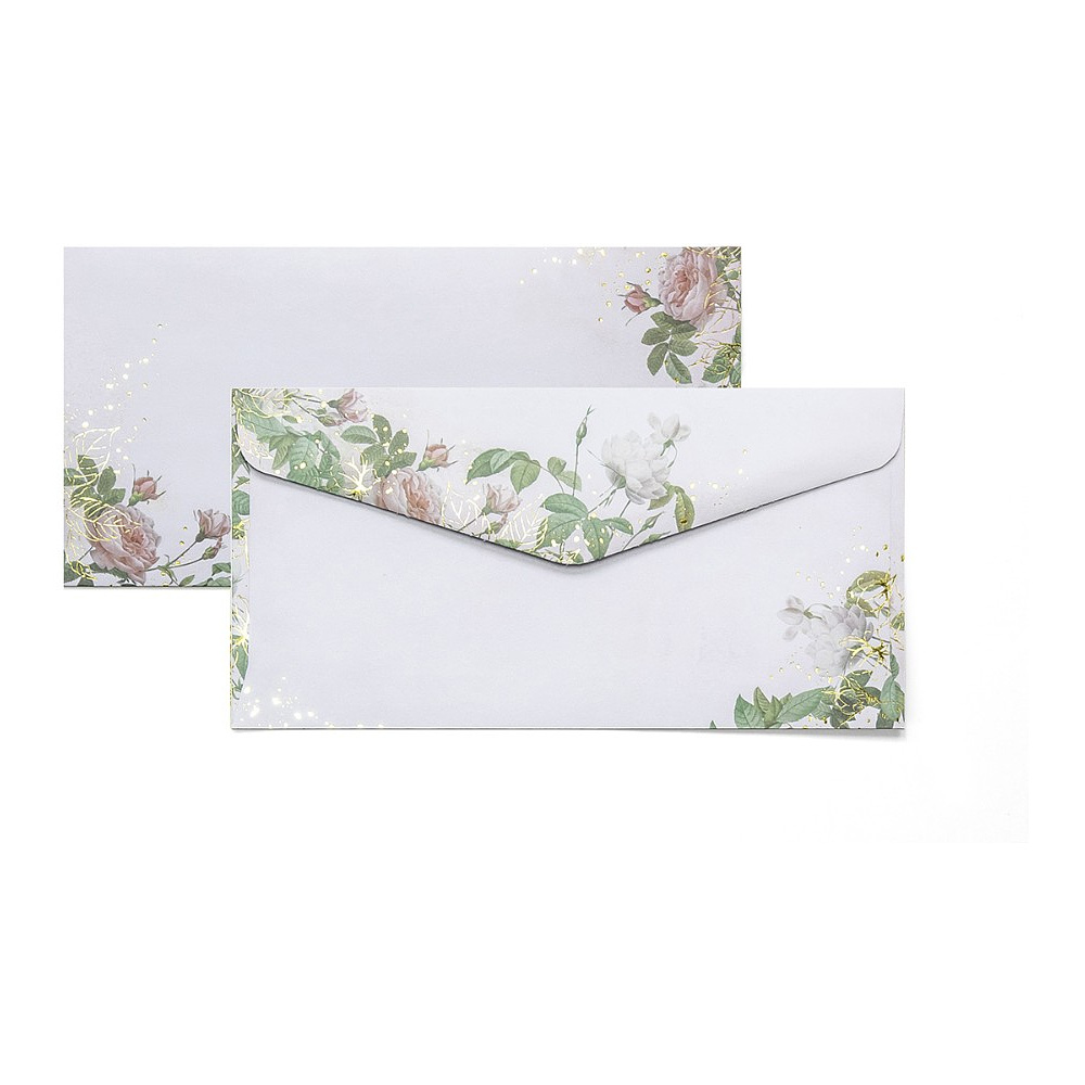 Конверт ARGO, dl, 1 шт, цветочный принт