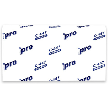 Полотенца бумажные  PROtissue W - сложение, 200 листов, 2 слоя, 100% целлюлоза