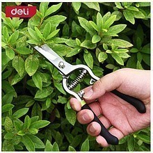 Ножницы садовые Deli GS EDL580123, 200 мм., черный, зеленый
