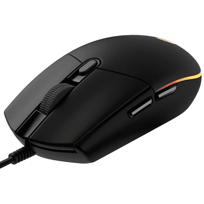 Мышь LOGITECH "G102 LIGHTSY (910-005808)", проводная, 8000 dpi, 6 кнопок, черная - 2