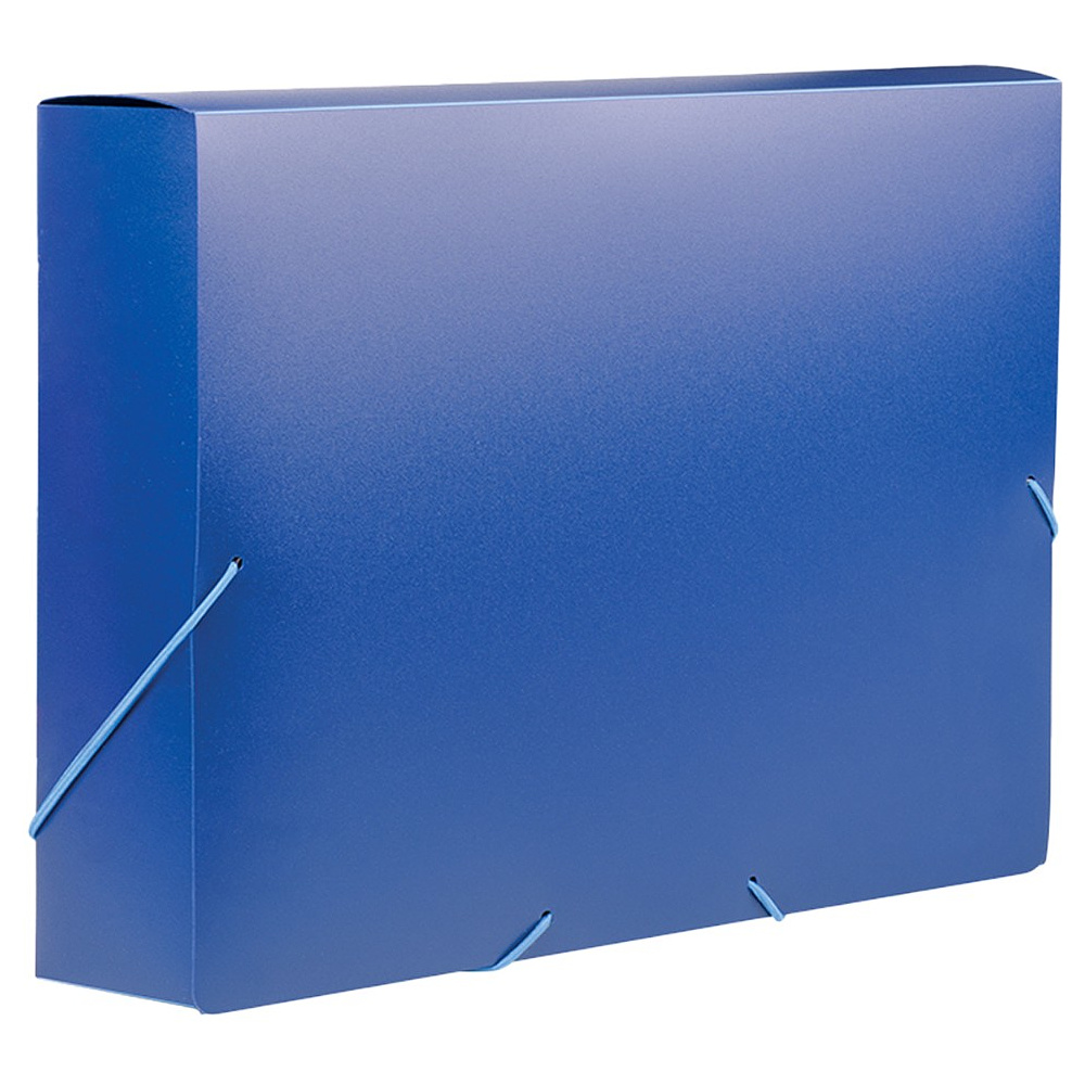 Папка на резинках "OfficeSpace", 50 мм., пластик, синий