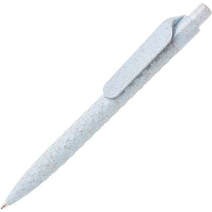 Ручка шариковая автоматическая "Wheat Straw", 1.0 мм, голубой, стерж. синий