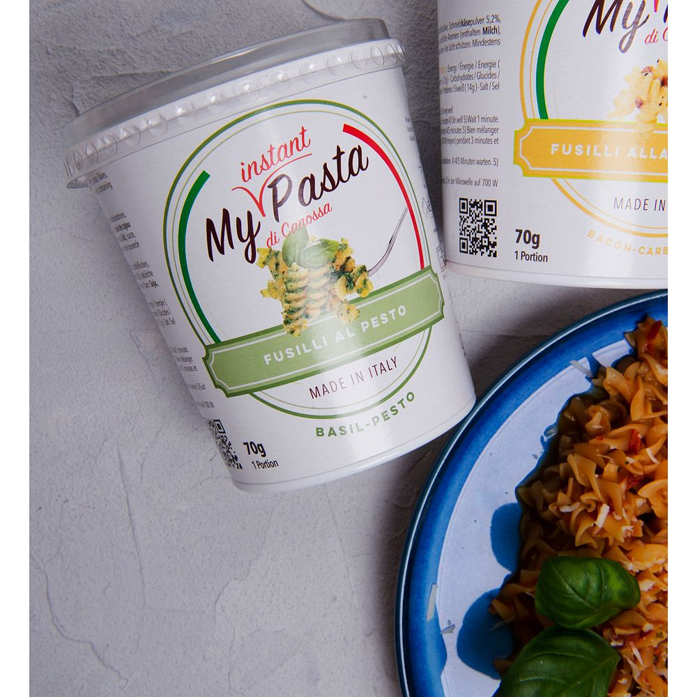 Паста фузилли "My instant pasta" с соусом песто, 70 г - 4