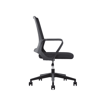 Кресло для персонала SitZone "U-0385 PL", ткань, пластик, черный - 5