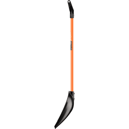 Лопата снеговая Amigo, 410x410, морозостойкий полипропилен, ребра жесткости, стальной черенок, D-образная рукоятка, черная - 6