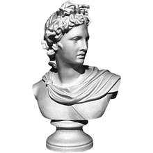 Гипсовая модель "Бюст Аполлона"