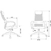 Кресло для руководителя Бюрократ "CH-607 TW-04", Neo Black, сетчатая ткань, темно-серый - 11