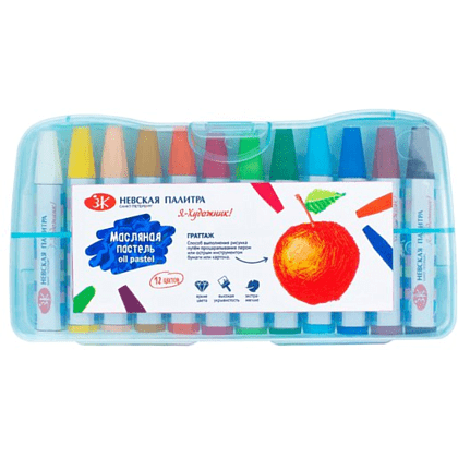 Пастель масляная "Я - Художник!", 12 цветов