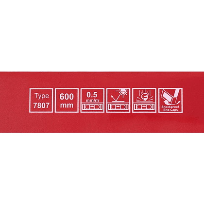 Уровень брусковый MGS 700807B, 600 мм, 2 глазка - 2