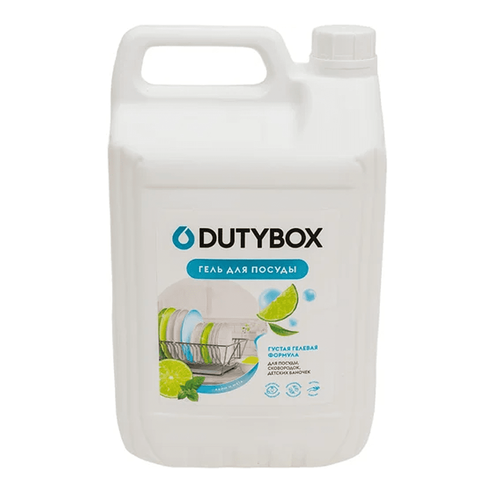Средство для мытья посуды "Dutybox Лайм и мята", экологичное, 5 л