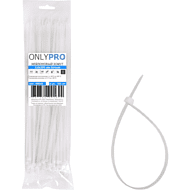 Хомут нейлоновый OnlyPro, 3.6х300 мм, белый, 100 шт