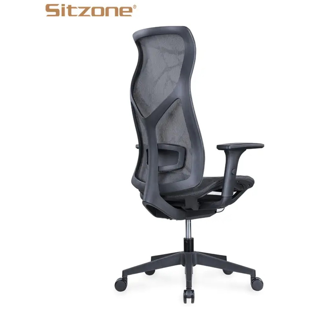 Кресло для руководителя SitZone CH-283A-P1 сетка, черный - 4