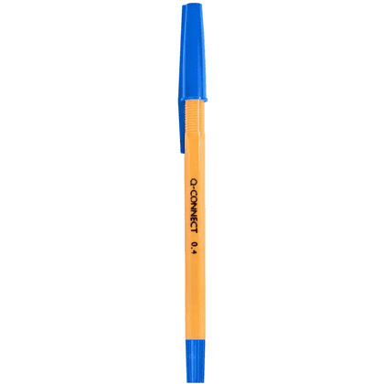 Ручка шариковая "Q-Connect", 0.4 мм, желтый, синий, стерж. синий - 2
