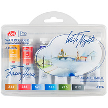 Краски акварельные "Белые ночи полночь городской скетч", набор 6 цветов