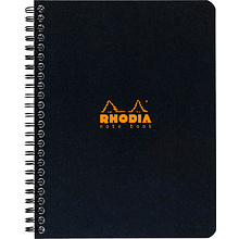 Блокнот "Rhodia", А4+, 160 страниц, в линейку, черный