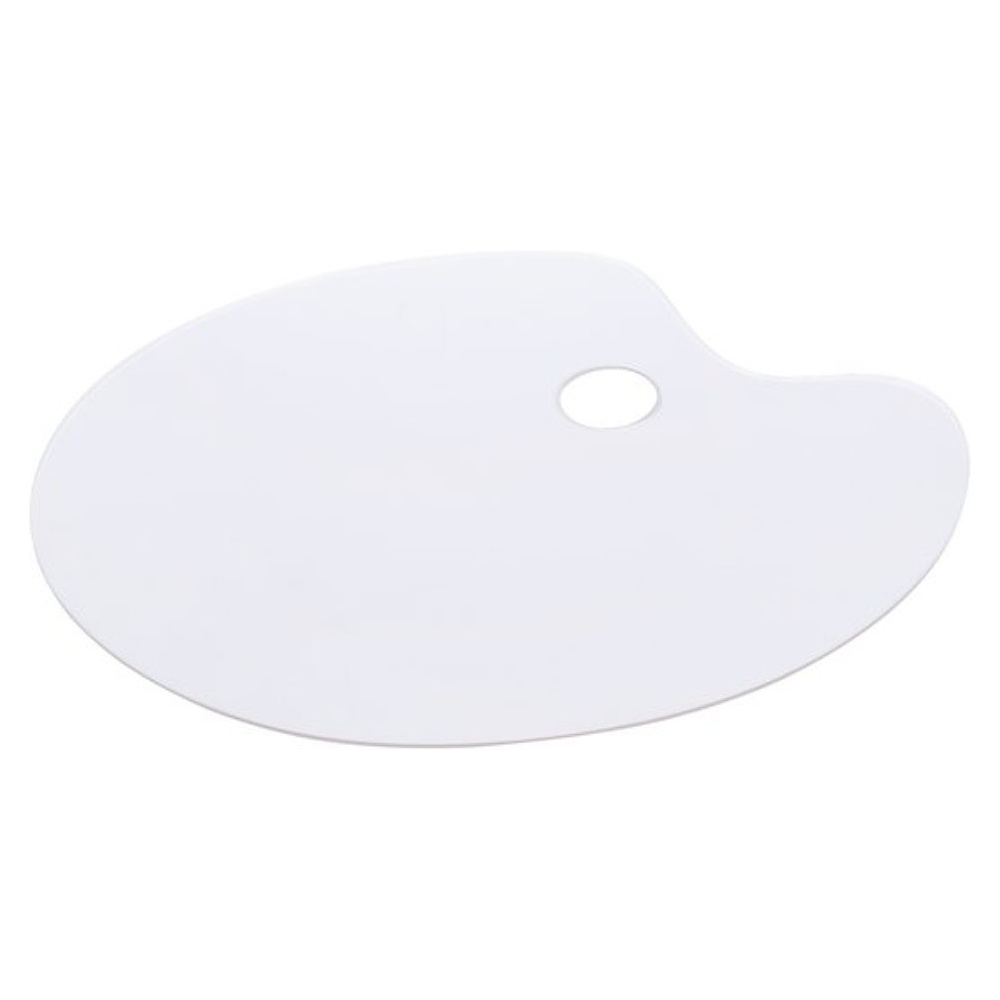 Палитра пластиковая "Сонет", овальная, 3 мм., 40х28 см