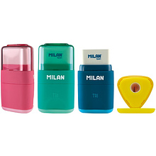 Точилка Milan "Tri" с ластиком