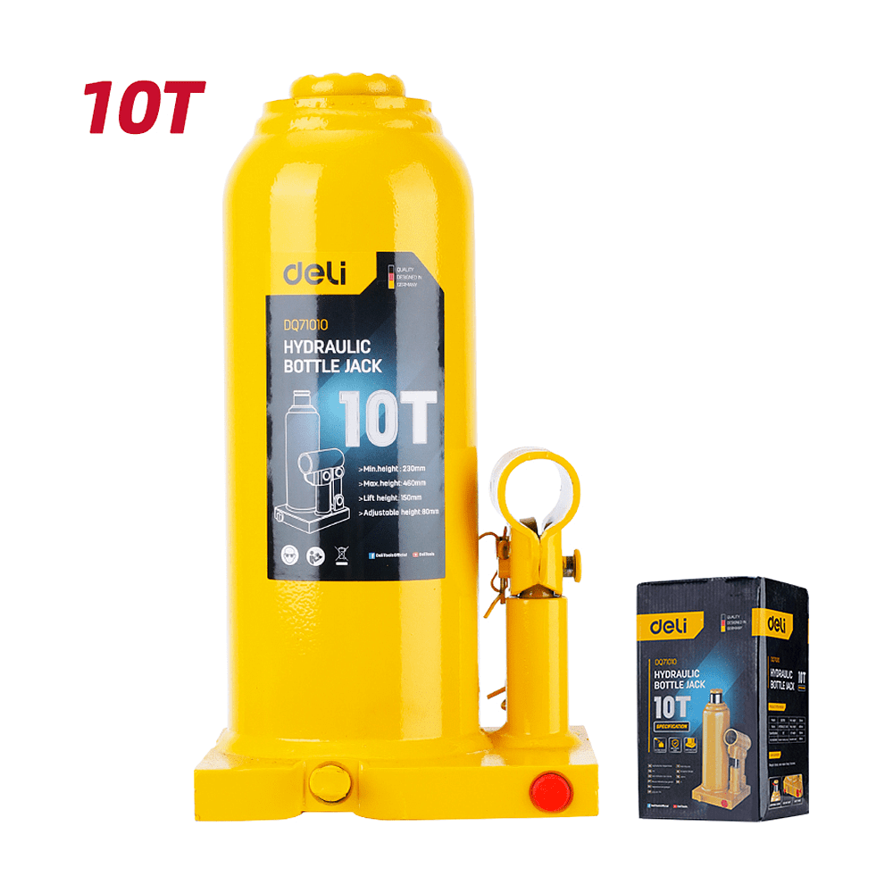 Домкрат бутылочный Deli YS EDQ71010, 10 т - 2