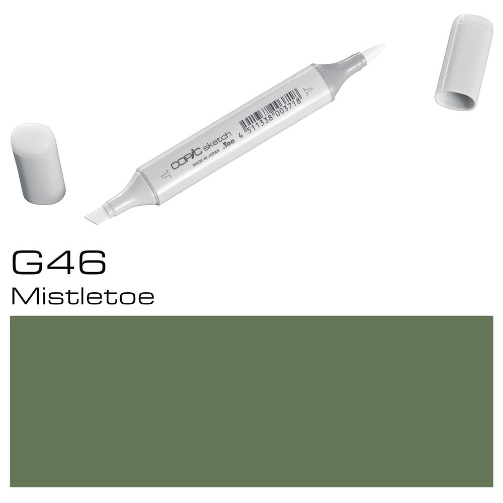 Маркер перманентный "Copic Sketch", G-46 белая омела