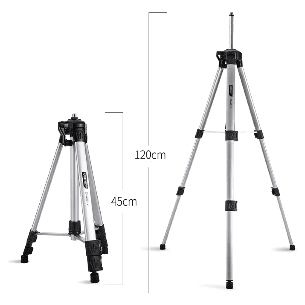 Штатив для лазерного уровня "Deli", 0,4-1,2 м., черный - 3