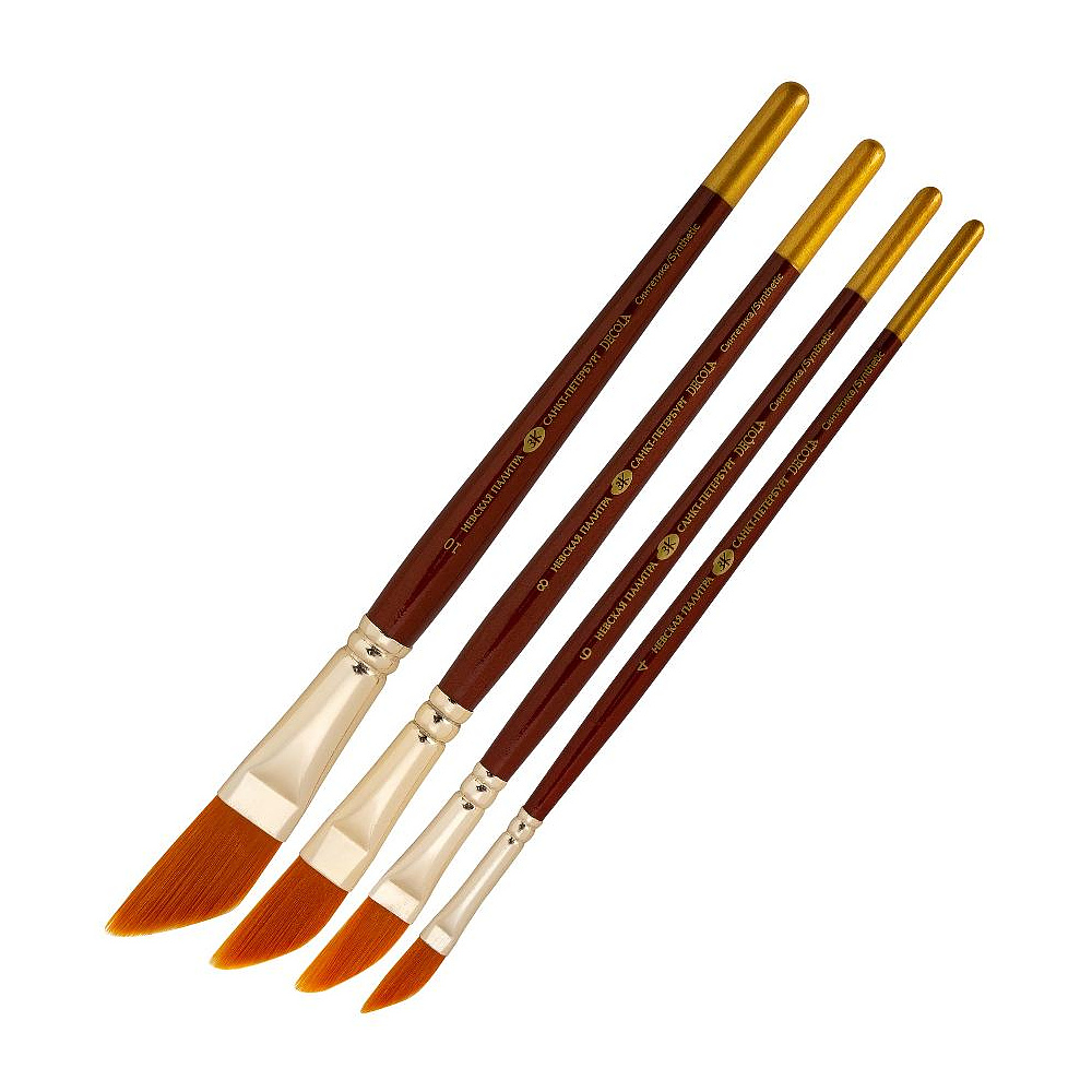 Кисть "Decola", синтетика, даггер, №4 - 2