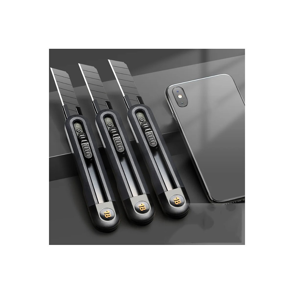 Нож универсальный "Deli Home", 18 мм, чёрный - 6