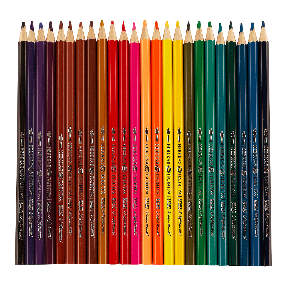 Цветные карандаши "Я-Художник!", 24 шт, акварельные, шестигранные - 4