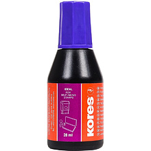 Краска штемпельная "Kores", 28 мл, фиолетовый