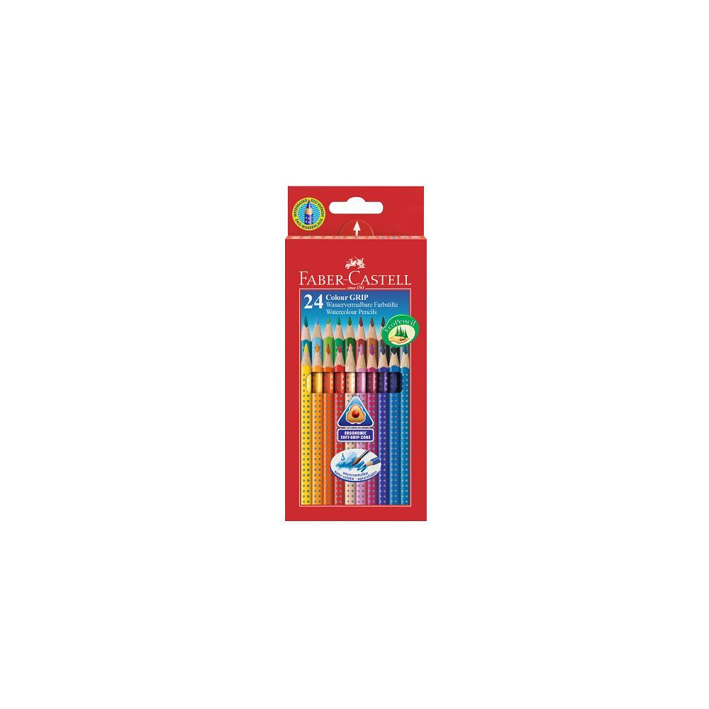 Цветные карандаши "Faber- Castell Grip 2001", 24 цвета