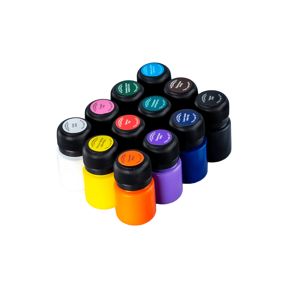 Краска акриловая глянцевая "Декола", набор 12 цветов, 20 мл, банки - 4