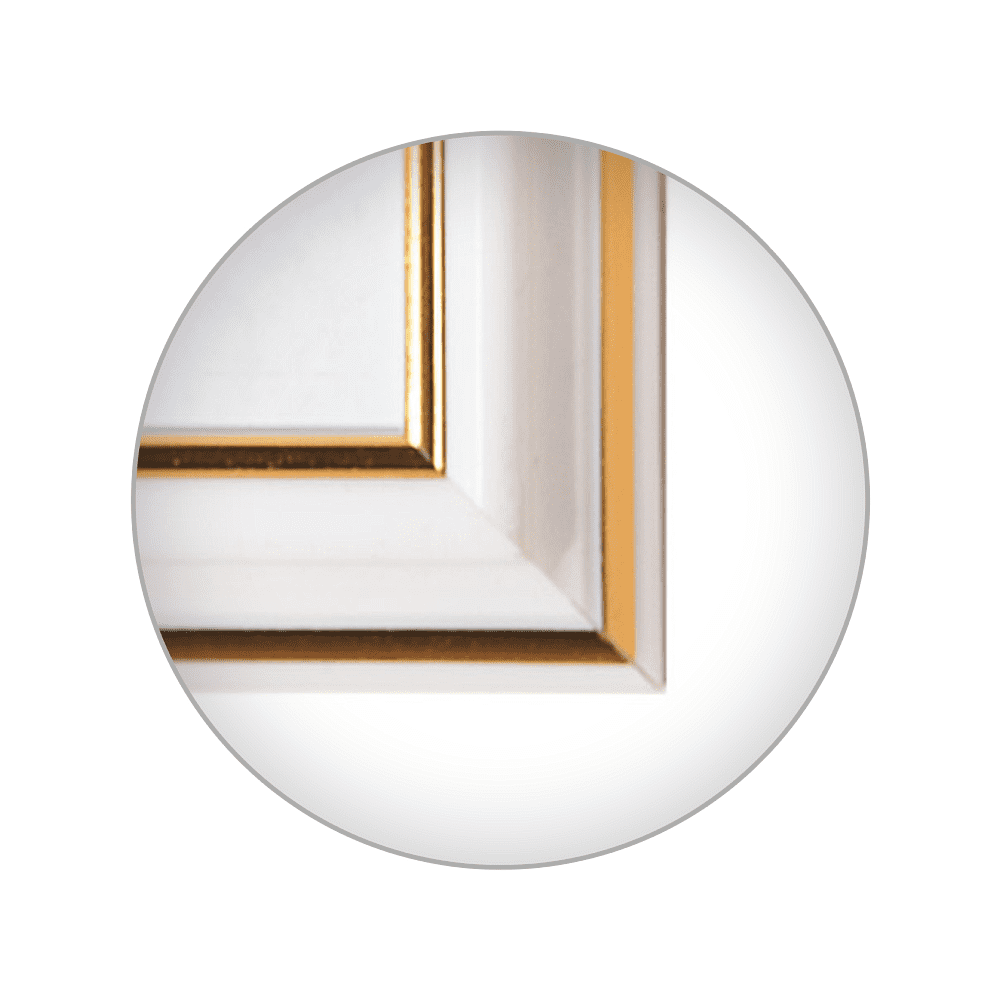 Фоторамка "П3-300 Zebra", 10х15 см, пластик, с ножкой, белый - 4