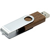 USB Flash накопитель 2.0 16 Gb VDF-008 СС, пластик, металл, серебристый - 3